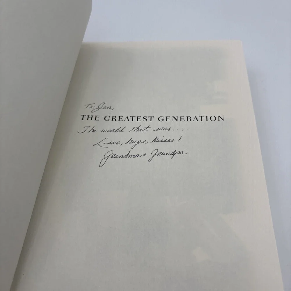 Greatest Generation Signed by Tom Brokaw Hardcover Dust Jacket 1998 Illustrated